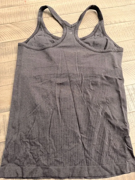 Lululemon Ribbed Racerback Tank Top - Charcoal - Picture 2 of 4